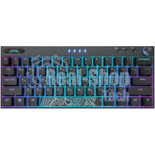 Клавиатура беспроводная GMNG GG-KB500XW (1910516), USB, Bluetooth/Радиоканал, черный