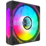 Вентилятор для корпуса Alseye Mirror-B-P черный, 120 мм, 2000 об/мин, 35.2 дБ, 4 pin
