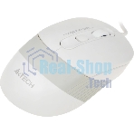 Мышь проводная A4Tech Fstyler FM10 белый/серый, 1600 dpi, USB, кнопки - 4