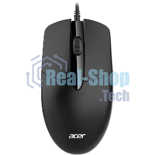 Мышь проводная Acer OMW300 черный, 1200 dpi, USB, кнопки - 3