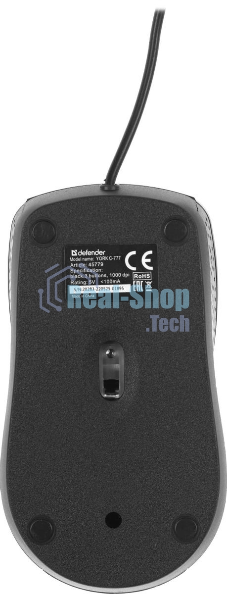 Комплект клавиатура+мышь Defender York C-777 проводной, USB, 1000 DPI, чёрный