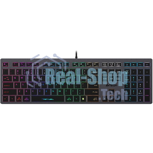 Клавиатура A4Tech Fstyler FX60H проводная, USB Type-A, серый