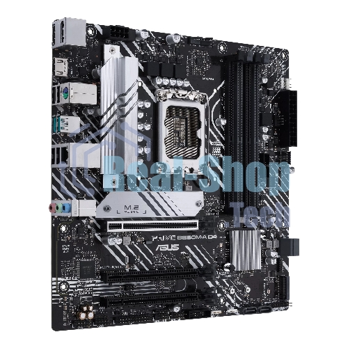 Материнская плата ASUS PRIME B660M-A D4-CSM, LGA 1700, Intel B660, 4xDDR4, 4xSATA, 2xM.2, 1xPCIe 4.0 x16, 1xPCIe 4.0 x4, 1xDP, 2xHDMI, 1x 1Gb LAN, 2xUSB-A 3.2 Gen 2, 4xUSB-A 2.0, 3x3.5 мм, 7.1, mATX