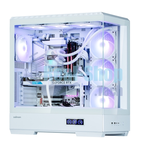 Компьютерный корпус ZALMAN P50 DS, ATX, WHITE, WINDOW, 2x3.5
