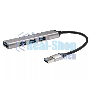 Переходник USB 3.0 -->USB3.0+3 USB2.0, Aluminum Shell, 0.2м Telecom TA308U