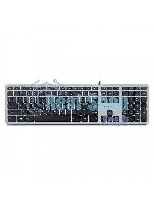 Клавиатура проводная Gembird KB-8420, USB, серый