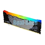 Оперативная память Kingston Fury Renegade, DDR4, 32GB (1x32GB), 3200MHz, CL16, DIMM, с радиатором, RGB, серебристый/черный
