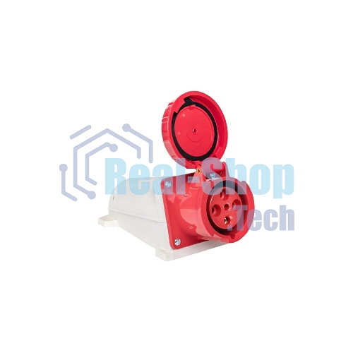 Розетка стационарная наружная EKF 134 ps-134-63-380 63А 380 В 3P+РЕ IP67