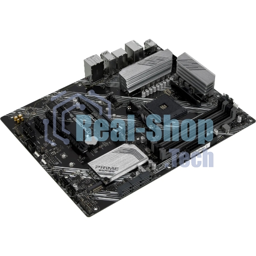 Материнская плата ASUS PRIME B550-PLUS, AM4, AMD B550, 4xDDR4, 6xSATA, 2xM.2, 1xPCIe 3.0 x16, 1xPCIe 4.0 x16, 3xPCIe x1, 1xDP, 1xHDMI, 1x 1Gb LAN, 1xUSB 3.2 Gen 2, 4xUSB 3.2 Gen 1, 2xUSB 2.0, 5x3.5 мм, 7.1, ATX