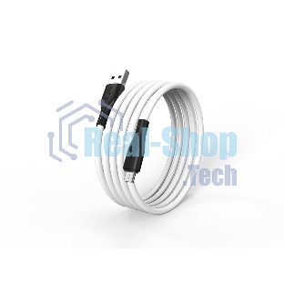 Кабель Smartbuy (iK-12-S21bw) S21 MicroUSB белый, 2.4 А, сил., 1 м