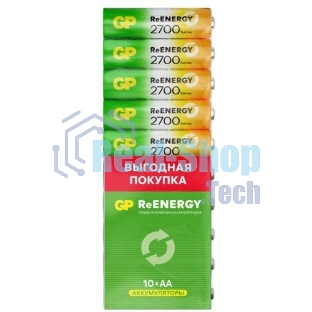 Аккумулятор GP 270AAHCRGY-CRB10 AA NiMH 2700mAh (10шт) спайка