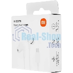 Проводные наушники Xiaomi Type-C Earphones белый, внутриканальные, USB Type-C