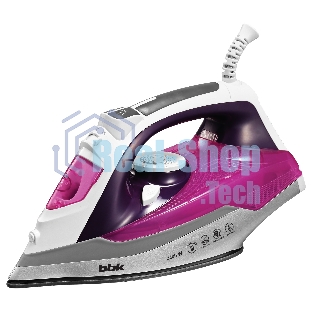 Утюг BBK ISE-2409 фиолетовый, 2400 Вт, 40 г/мин, 140 г/мин, 360 мл