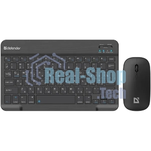 Комплект клавиатура+мышь Defender Network C-971 беспроводной, Bluetooth, 1600 DPI, чёрный