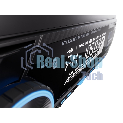 Автомагнитола AURA FIREBALL-302BT, 1 DIN, Bluetooth, USB Type-A, AUX