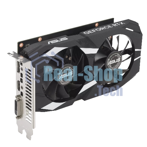 Видеокарта Asus DUAL-RTX 3050-O6G NVIDIA GeForce RTX 3050 6Gb 96bit GDDR6 PCI-E 4.0 1507/14000 DVIx1 HDMIx1 DPx1 HDCP Ret