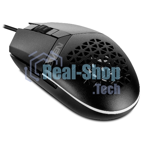 Мышь проводная SVEN RX-G735 черный, 4000 dpi, USB, кнопки - 6