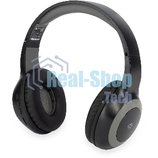 Беспроводные/проводные наушники Digma BT-15 черный/серый, накладные, Bluetooth + проводной, складная конструкция, до 10 ч