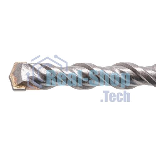 Бур по бетону Denzel двойная спираль, Cobalt W-tip, 12x260 мм, SDS PLUS