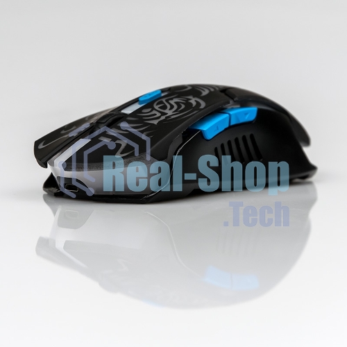 Мышь беспроводная Dialog Gan-Kata MRGK-12UR черный, 1600 dpi, радиоканал, USB, кнопки - 6
