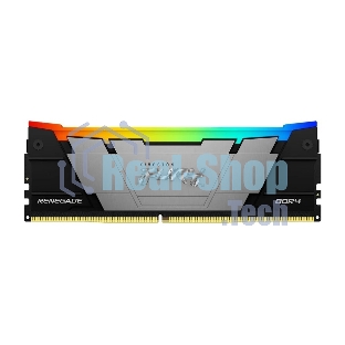 Оперативная память Kingston Fury Renegade, DDR4, 32GB (1x32GB), 3200MHz, CL16, DIMM, с радиатором, RGB, серебристый/черный