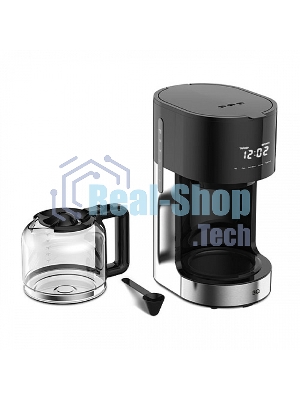 Кофеварка капельнаяBQ CM1001 черный-стальной, исп. кофе -молотый, 1.5 л, 900 Вт.