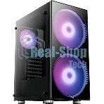 Компьютерный корпус Aerocool/Formula Python (3xUSB, 2xAudio, 0.5 мм,2x200 мм FAN, прозрачная стенка-закаленное стекло, ATX, без БП)