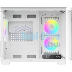 Компьютерный корпус Ocypus Iota C50 WH Curve ARGB Digital (Iota-C50-WHD300CD-GL)