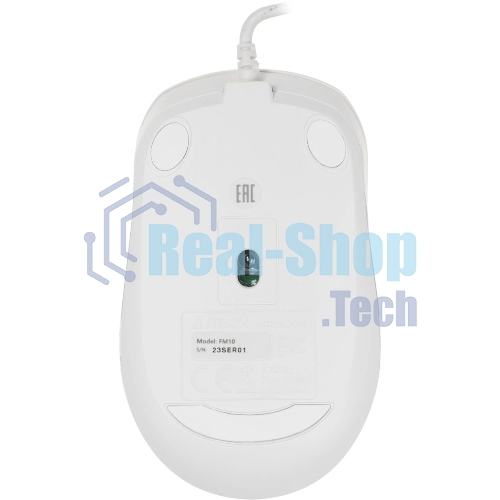 Мышь проводная A4Tech Fstyler FM10 белый/серый, 1600 dpi, USB, кнопки - 4