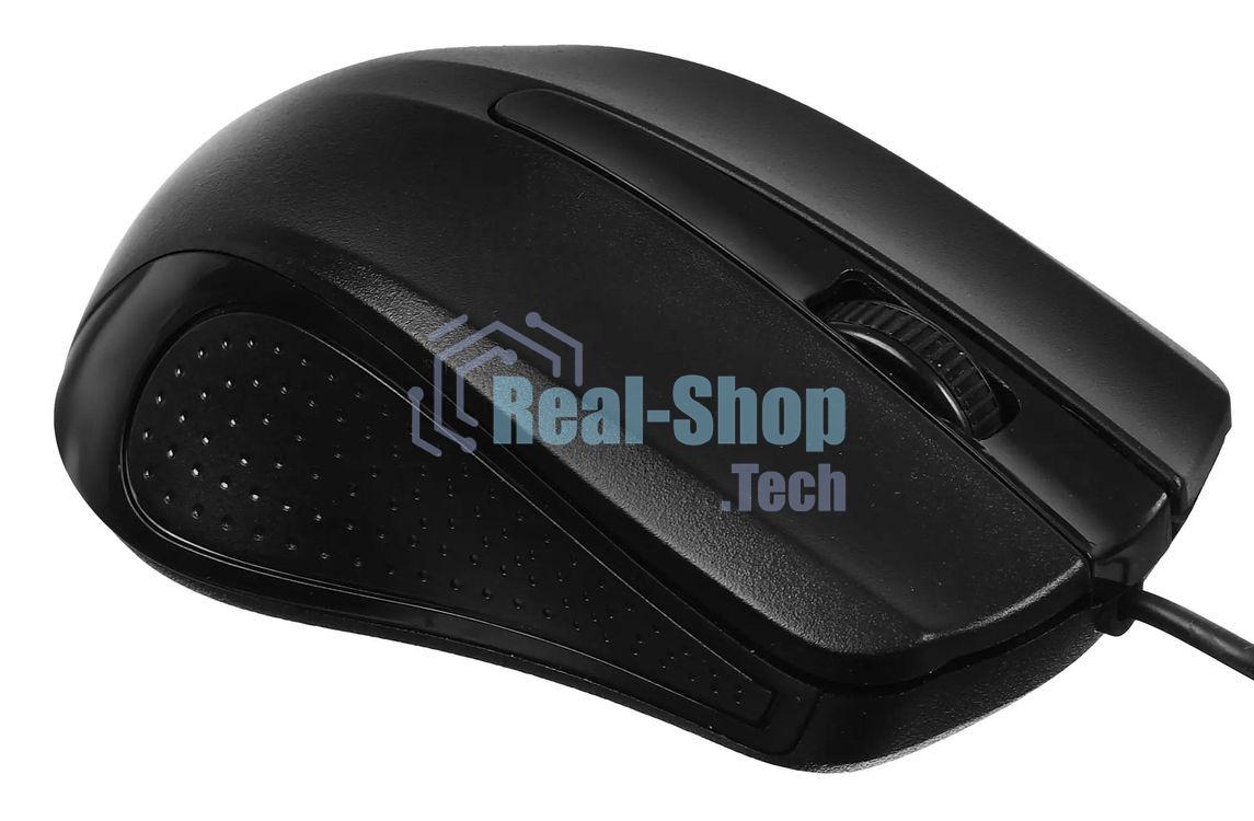Мышь проводная Acer OMW010 черный, 1200 dpi, USB, кнопки - 3