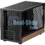 Корпус DeepCool CH260 Wood, Micro-Tower, чёрный