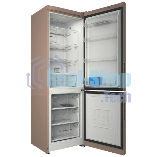 Холодильник Indesit ITR 5180 E бежевый двухкамерный 220/78л морозилка снизу