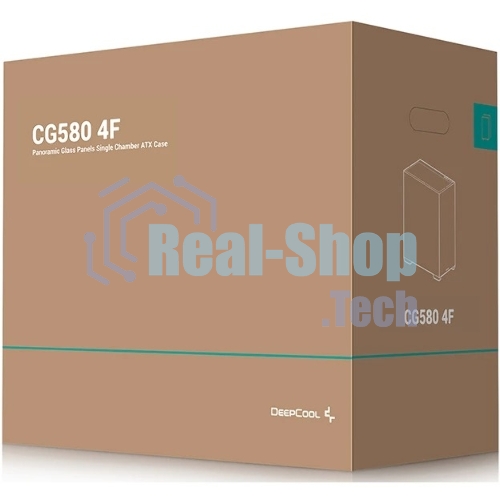Компьютерный корпус Deepcool CG580 4F черный без БП ATX 6x120мм 3x140мм 2xUSB 3.0 audio bott PSU