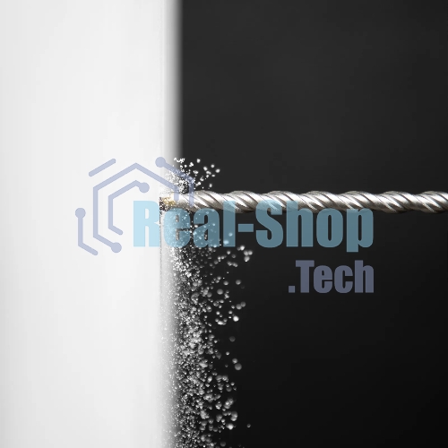 Бур по бетону Denzel двойная спираль, Cobalt W-tip, 12x260 мм, SDS PLUS