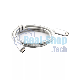Кабель USB 3.1 Type Cm -- Cm IC 5А 10Gbs длина 1M, Telecom TC420S серебряный