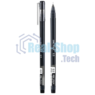 Ручка гелевая Deli MaX EG62-BK черная, d=0.5мм, черные чернила