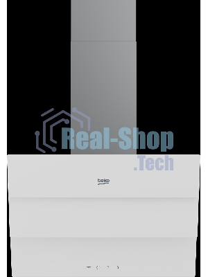 Вытяжка наклонная Beko BHCA69642WH серый, 60 см, 600 куб. м/ч, 69 дБ