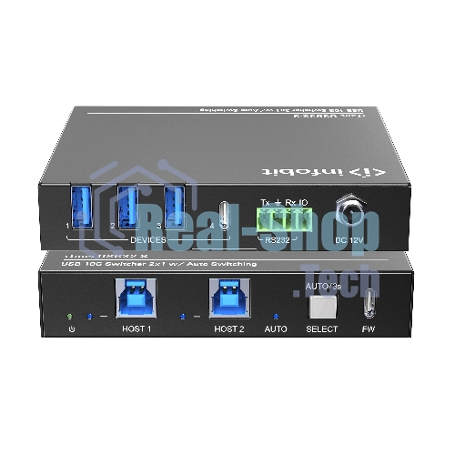 Коммутатор Infobit iTrans USB32-S USB 3.2 10 Гбит/с с автопереключением