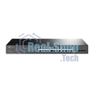 Коммутатор TP-Link TL-SG2428P JetStream гигабитный Smart коммутатор на 24 порта PoE+ и 4 SFP-слота SMB