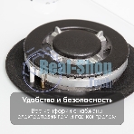 Газовая варочная панель Zigmund & Shtain MN 199.61 W независимая, белый
