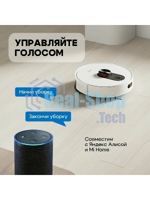 Робот-пылесос Roidmi Robot EVE ROOK S белый, 3200 мАч Li-Ion, уборка сухая/влажная, пылесборник контейнер 0.25 л