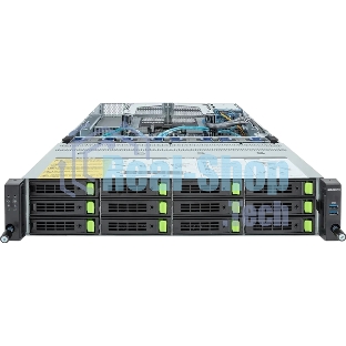 Серверная платформа Gigabyte R283-S96/2U/2xIntel (Gen 4/5)/2xHS/32xDIMM/12xLFF NVME/SAS/SATA + 2xSFF SAS/SATA/2xGbE/2xOCP 3.0/4xFHHL/2x2000W/Rails