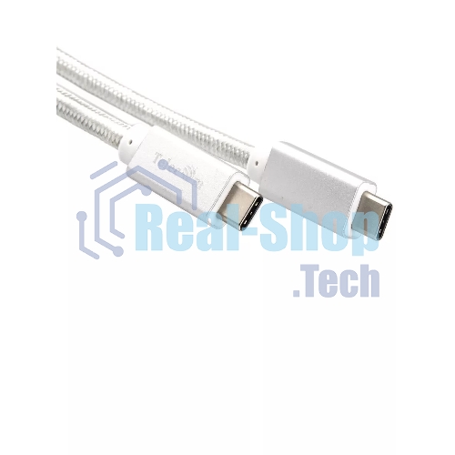 Кабель USB 3.1 Type Cm -- Cm IC 5А 10Gbs длина 1M, Telecom TC420S серебряный