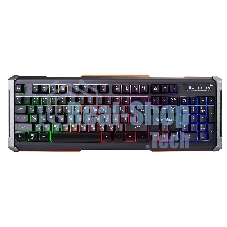 Клавиатура Oklick 717G Black Death проводная, USB Type-A, чёрный/серый
