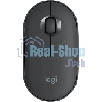 Мышь беспроводная Logitech Pebble M350 графитовый, 1000 dpi, радиоканал, Bluetooth, USB, кнопки - 3