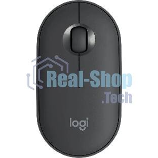 Мышь беспроводная Logitech Pebble M350 графитовый, 1000 dpi, радиоканал, Bluetooth, USB, кнопки - 3