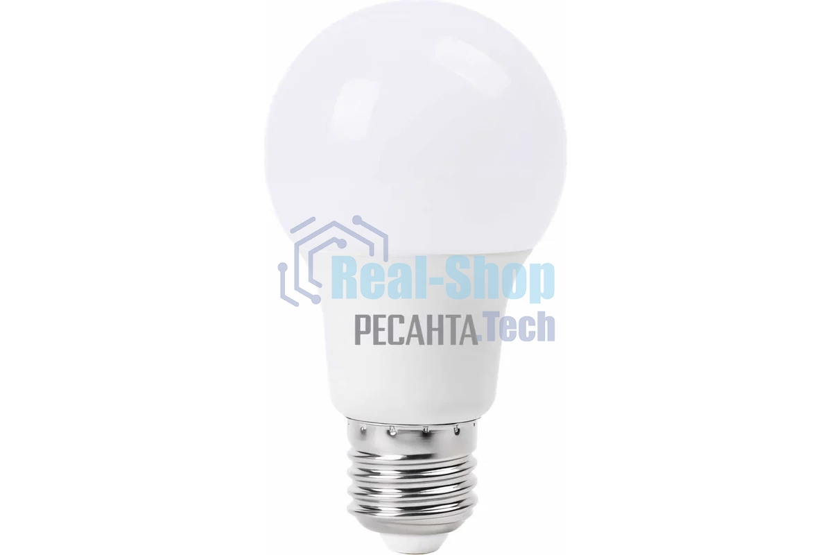 Лампа светодиодная Ресанта LL-R-A65-15W-230-3K-E27 груша, 15 Вт, тепл., Е27