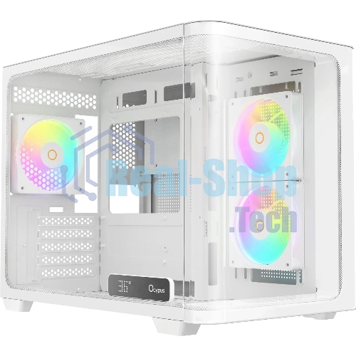 Компьютерный корпус Ocypus Iota C50 WH Curve ARGB Digital (Iota-C50-WHD300CD-GL)