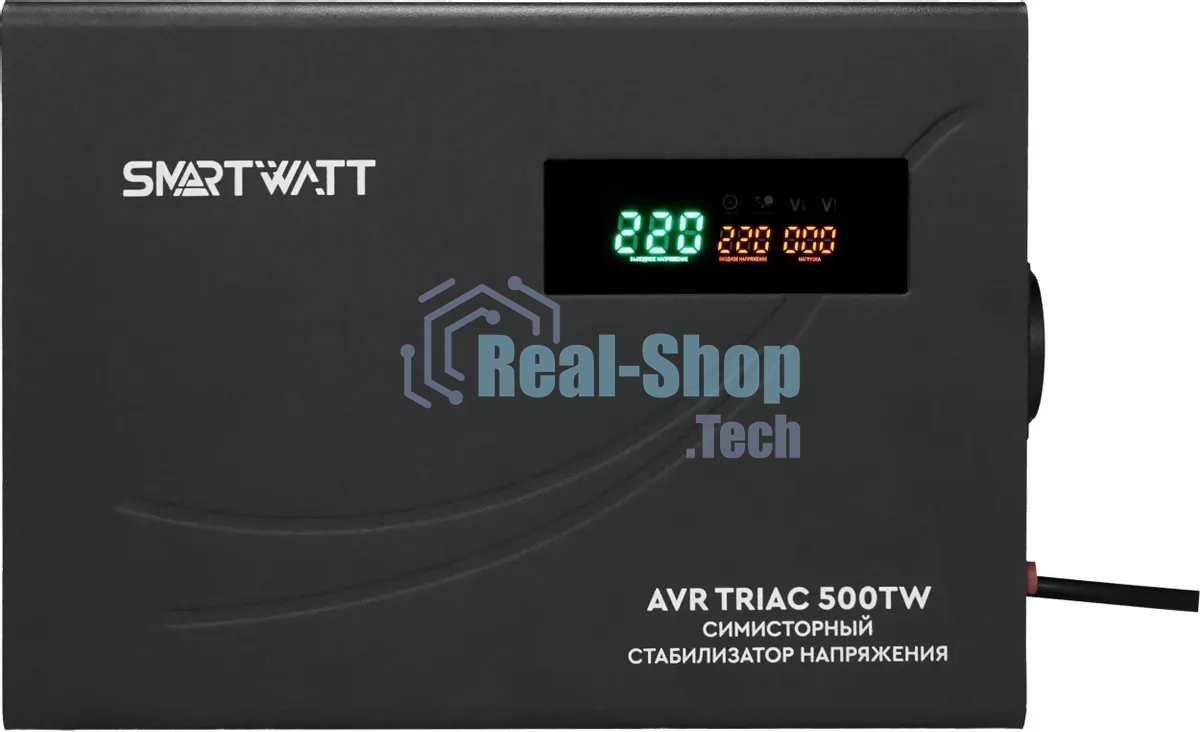 Стабилизатор напряжения Smartwatt AVR Triac 500TW 500ВА черный