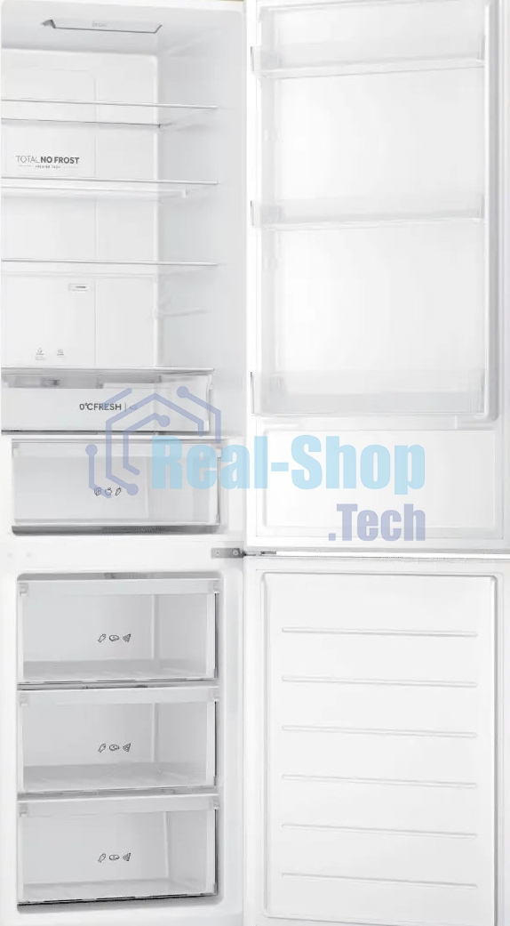 Холодильник Haier CEF538CSG серебристый двухкамерный 263/105л морозилка снизу, No Frost